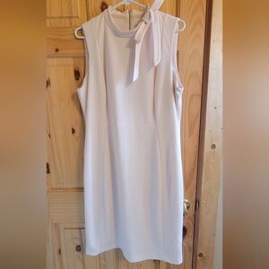 Elegant Baby Pink Sleeveless Dress